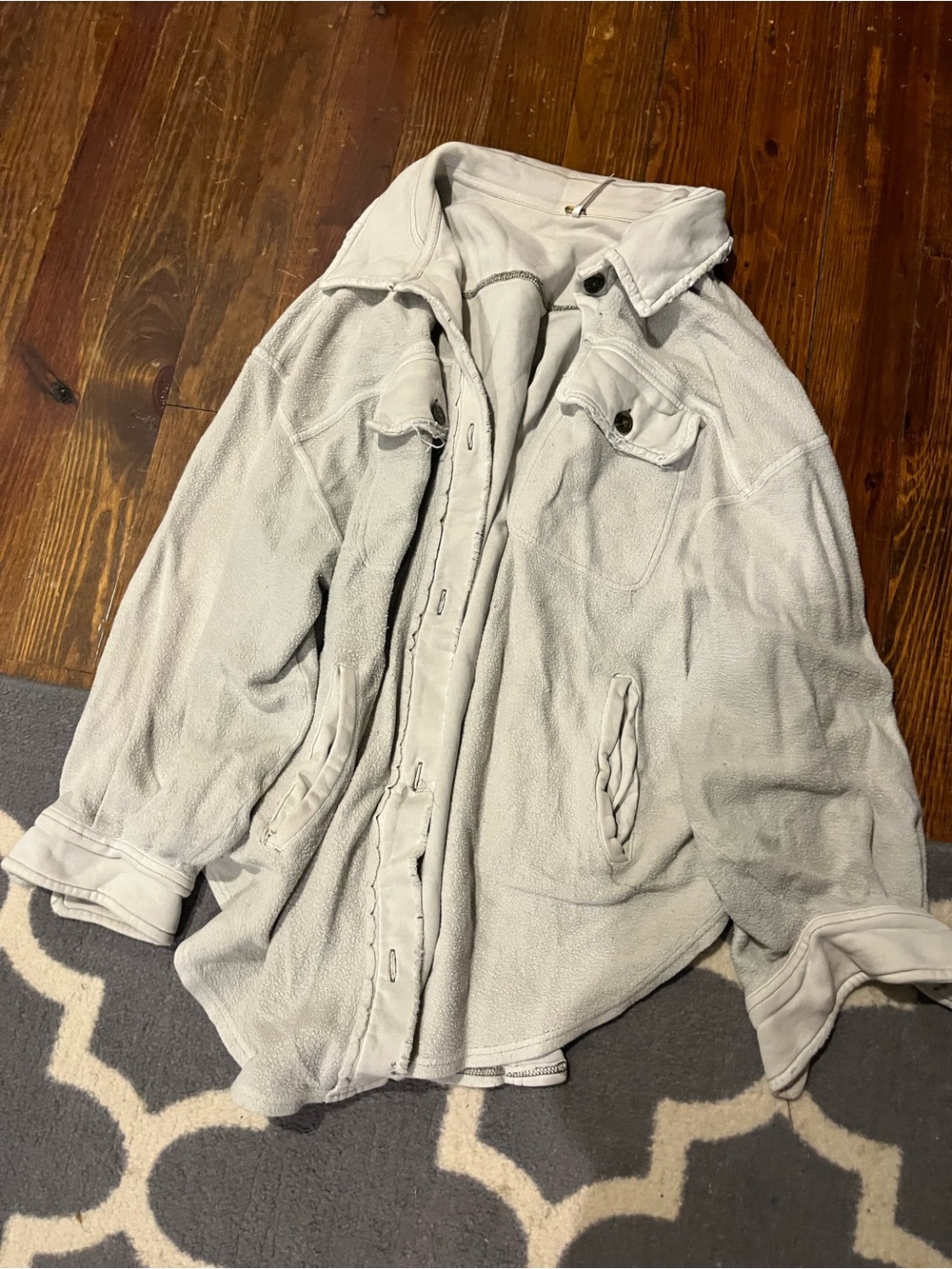 Free People Light Gray Men's Shirt Jacket